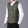 Men's Vests Mens Winter Vest Jacket Coats Warm Duck Down Filler 2021 Spring Autumn Arrived Male Slim Casual Waistcoat Blue Armygreen 5XL