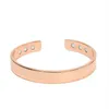 Ny mode frisk kopparmagneterapi Bangle Bio Energy Magnet Armband Bangles för Menwomen Smycken Q0719