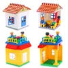 Particelle di grandi dimensioni Set di accessori per l'assemblaggio Grandi blocchi di costruzione Giocattoli fai-da-te Creatività Compatibile con Duplo Roof House Building Y1130