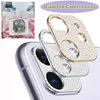 Étuis de protection de caméra arrière résistants aux rayures pour objectif brillant Bling Diamond pour iPhone 13 12 Mini 11 Pro Max sans emballage de vente au détail