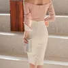 Office Lady Solid High Waist Skirt Women Kneed-Length Bodycon Wrap Pencil Skirts For Korean Elegant Woman 10145 210512