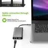 10 in 1 USB Tipi C Hub Yerleştirme İstasyonu USB-C Gigabit Ethernet Bağlantı Noktası HDTV / VGA Ses PD Bilgisayar Hub