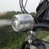 Ebike farol Entrada de alto-falante embutido 24/36 / 48V 100lux dois-em-um LED luz 5W1001M chifres elétricos bicicleta scooter peças de lâmpada y1119