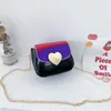 Barnens mode PU Material Purse Kids Koreansk stil Bright Color One Shoulder Slanting Bag Baby's Holiday Gift