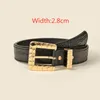 Ceintures colorées serpent ceinture femmes Style boucle ardillon cuir de haute qualité pour les femmes luxe mode taille