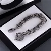 Vintage 925 silver G letter carved vine chain Bracelet men's and women's fashion personalized Street accessories2863