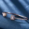 Rose Gold Color Bangl Custom Wholale Germanium Tourmaline OEM Wristband Bracelets women