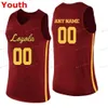 Nik1 Stitched Custom 14 Braden Norris Hall 2 Jake Baughman 22 Isaiah Bujdoso ismall Loyola Chicago Ramblers College Uomo Donna Youth Jersey