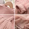 Malayu Baby Girls Dress Spring Autumn Fashion Child Lace Mesh Long Sleeve Princess Vestidos Cute Kids Party Costume 2-6 Year Q0716