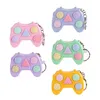 Partihandel Spelhandtag Fidget Leksaker Plast Reliever Stress Hand Pad Key Mobiltelefon Tillbehör Dekompression