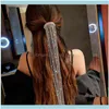 Headbands Jewelryfyuan Shine Full Strass Hairpins For Women Bijoux Long Tassel Crystal Hair Aessories Wedding Banquet Jewelry Drop Deliv