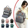 1 PC 패션 미라 출산 기저귀 가방 대용량 더블 어깨 접이식 침대 아기 휴대용 여행 엄마 기저귀 220225