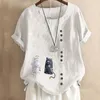 short sleeve cotton nightgown plus size