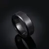 Bröllopsringar rostfritt stål ring för män 8 mm bredd hög kvalitet par smycken kvinnor m46
