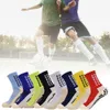 Rutschfeste Herren-Fußballsocken, sportliche lange Socken, saugfähige Sport-Grip-Socken für Basketball, Fußball, Volleyball, Laufen