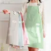 Aprons Apron Wholesale Kitchen Home Cooking Restaurant Overalls Cotton Linen For Woman Household Merchandises