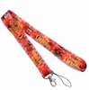 Vrolijk Kerstfeest Cartoon Nekkoord Kaart Mobiele telefoon Accessoires Bandjes Leuke Lanyards Halloween Cadeau Sleutelhangers voor kinderen Whole1290026