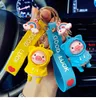 Cute Raincoat Pig Design Keychain Miłośników Key Holder Organizer Car Key gospodyni Prezent Torba Wisiorek Akcesoria Keyring 012 G1019