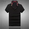 Yüksek Yenilik Lüks Erkekler Yaka Işlemeli Kırmızı Yılan Moda Polo Gömlek Gömlek Hip Hop Kaykay Pamuk Polos Top Tee # B95 210329