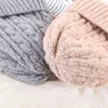 Beanie/Skull Caps Mohair Women Hat Winter Plus Plush Thick Warm Beanie Solid Color Soft Twist Crochet Cap Outdoor Lady Bonnet Ski Hats Delm2