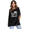 Vintage camiseta mujer letra impresión o-cuello manga larga harajuku camiseta top mujer talla grande streetwear tee femme 210603