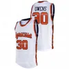 Syracuse Oranger 2021 Vit Retro Jersey 35 Buddy Boeheim 15 Carmelo Anthony 33 Elijah Hughes 0 Brycen Goodine 21 Marek Dolezaj College Basketballtröjor