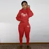 Calças de duas peças das mulheres Oein 2022 Designer de luxo 2 pcs conjuntos de manga completa sólida de manga moderna mulher senhora casual tracksuit para mulheres esporte