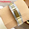 Montres mécaniques automatiques pour hommes 40mm montre en or bleu argenté 904L en acier inoxydable étanche en gros cadeaux pour hommes montre-bracelet