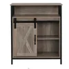 Bedroom Furniture FCH Retro Style MDF With Triamine Iron Frame Sliding Door Two-Drawing Two-Layer Rack Bathroom Cabinet