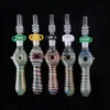 Nector Collector Colorful Smoking Hand Pipes Accesorios para tabaco Cuchara de vidrio Quemador de aceite Pipe Hookahs NC16