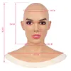 Colección de máscaras de belleza de silicona para travestis Máscara de cabeza completa realista de hombre a mujer Drag Queen Día de Todos los Santos
