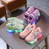 Led Luminous Kids Shoes for Boys Girls Light Children Luminous Baby Sneakers Mesh Sport Boy Girl Led Light Shoes G1025