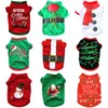 2021 Christmas Dog Apparel Nouvel An Pites Pites Vêtements pour petits chiens moyen