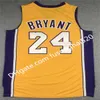 Mitchell et Ness College Basketball Jersey 8 Bean The Black Mamba 2001 2002 1996 1997 1999 Équipe de bonne qualité Jaune Bleu Purple V Jerseys