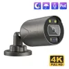 4CH 8CH NVR 4K PoE Câmera de alarme Sistemas CCTV Set Video Surveillance Kit Outdoor Home Sistema de Segurança