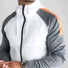 2021 Yeni Sonbahar ve Kış erkek Koşu Katı Renk Spor + Pantolon Takım Fermuar Hoodie Polar Sıcaklık Moda Gündelik Giyim G1217