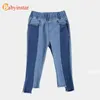 Babyinstar Baby Girls Denim Pants Casual Kids Autumn Trousers Bell-bottomed Children For 211102