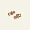 New Stainless steel Heart Shape Stud u-type T Earrings for Women Fashion Genuine Jewelry rose gold/silver/gold love earring Enamel Party Gift