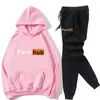 Men039s Трековые костюмы Зимние капюшоны Sport Set Porn Hub Sudaderas плюс размер высококачественных толстовки.