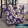 Nationella tullar Canvas Axel Tote New Korean Style Fashionable Women's Large Capacity Simple Public Handbag Shopping Bag