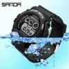 Sanda New Casual Men Watch Electronic impermeabile Sport Luminoso orologio LED DATA DATA DATA STARVAUR OROLOGIO UOMO GUARDA RELGIO MASCULINO G1022