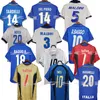 94 96 98 Retro Robert R.Baggio Soccer Jerseys Totti Pirlo del Piero Nesta Shirts 82 86 00 06 Rossi Buffon Inzaghi Classic fotboll uniformer