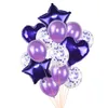 Party Decoration 14 stks Rose Gold Confetti Ballon Sets Heart Star Foil voor Wedding Kids 1st Birthday Air Globos Supplies