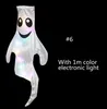 LED Decor Halloween Decoraties Props Pumpkin Heks Ghost Windsocks Vlaggen Wind Streamer voor Home Yard Patio Outdoor Decortion Party Supplies XD24722