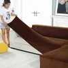 Velours Épais En Peluche Canapé Couvre pour Salon Élastique Solide Cas En Forme De Chaise Chaise Longue Coin 211116