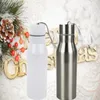2 Colors 450ml Sublimation Water Bottle Stainless Steel Insulated Kids Bottles Home Travel Portable Tumbler