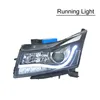 Lätt huvudljus för Chevrolet Cruze DRL -strålkastarmontering Turn Signal High Beam LED Strålkastare 20092016