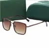 Lunettes de soleil carrées Vintage Fashion Luxury Sunnglases pour hommes, lunettes de soleil rétro ou femmes UV 400 Lens138