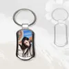 15 Shapes Sublimation Transfer Paper Blanks Keychains DIY Metal Round Key Rings Heat Press Photo Custom Jewelry Making G1019