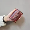 Lyxig kort plånbok för kvinnor Liten plånböcker PU Lädermyntväska Ladies Fashion Hasp Mini Wallet för män Korthållare